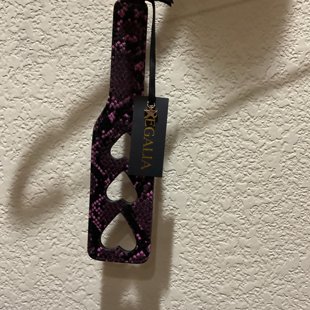 Alia Purple Snakeskin Spanking Paddle-NWT